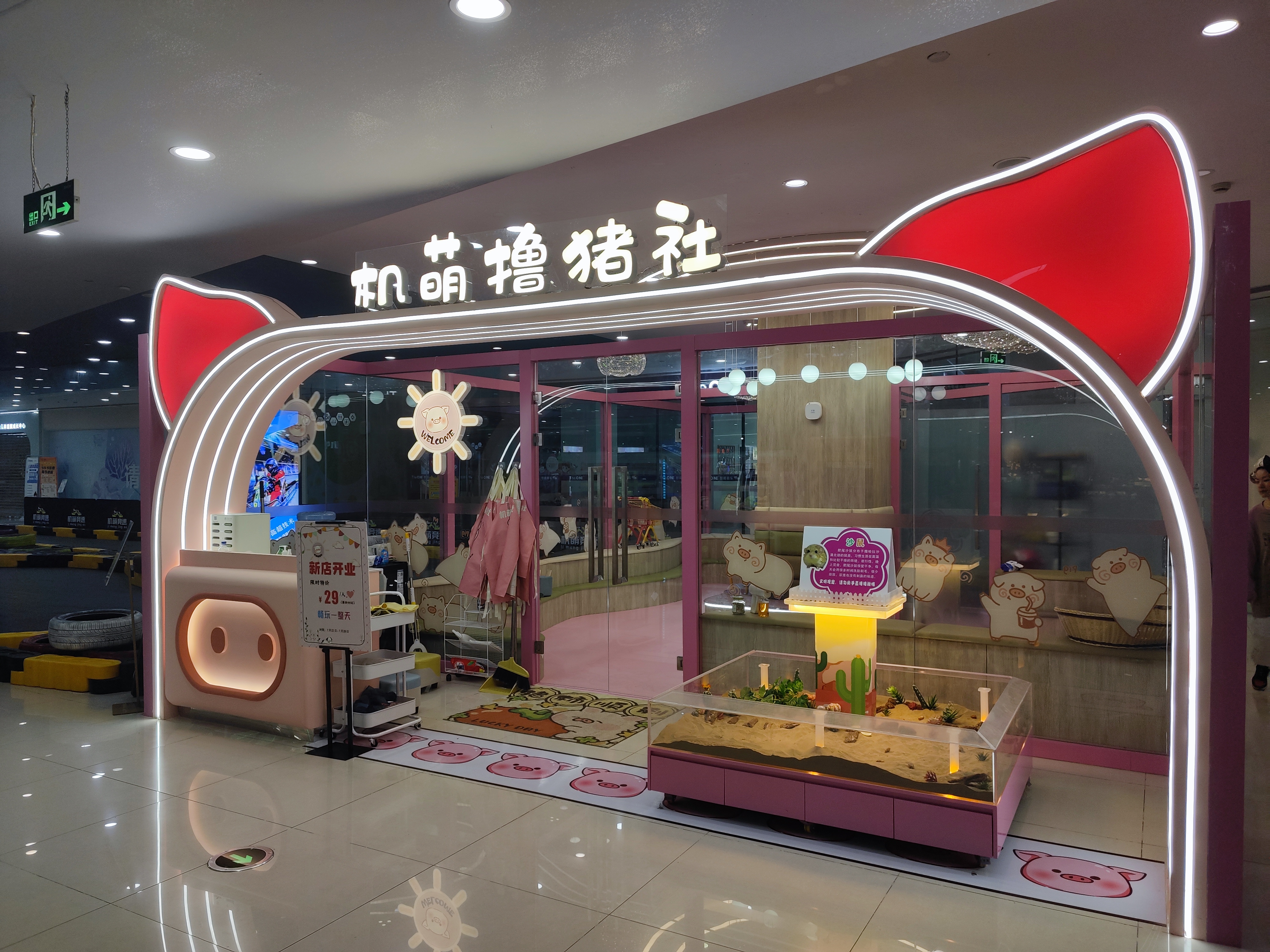 水晶城機(jī)萌擼豬社開業(yè)啦！